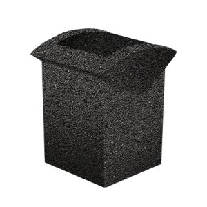 Ландшафтные элементы УРНА-3 500*460*600 Черный Мозаичный бетон