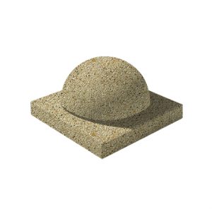Ландшафтные элементы ПОЛУШАР d=600 Медовый Мытый бетон