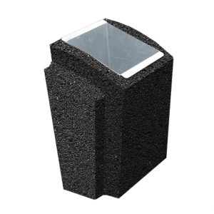 Ландшафтные элементы УРНА-2 500*410*750 Черный Мозаичный бетон