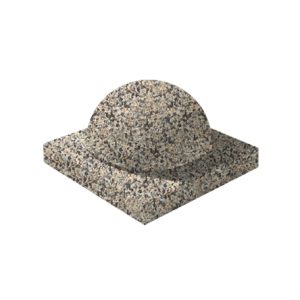 Ландшафтные элементы ПОЛУШАР d=600 Серо-красный Мытый бетон