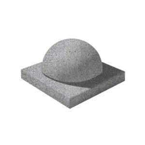 Ландшафтные элементы ПОЛУШАР d=600 Серый Мозаичный бетон